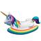 Swim Central 86" Inflatable Rainbow Unicorn Rocker Swimming Pool Float